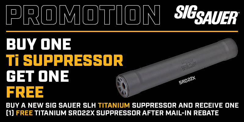 SIG BOGO Suppressor Promo - 800 x 400