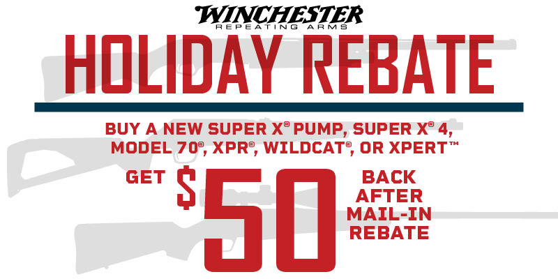Winchester Holiday Rebate 800 x 400 Winchester Holiday Rebate 800 x 400